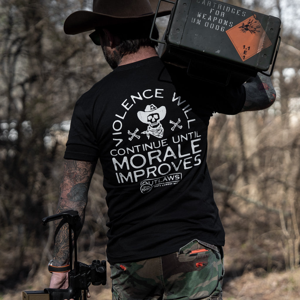 Violence Will Continue Until Morale Improves Men's T-Shirt
