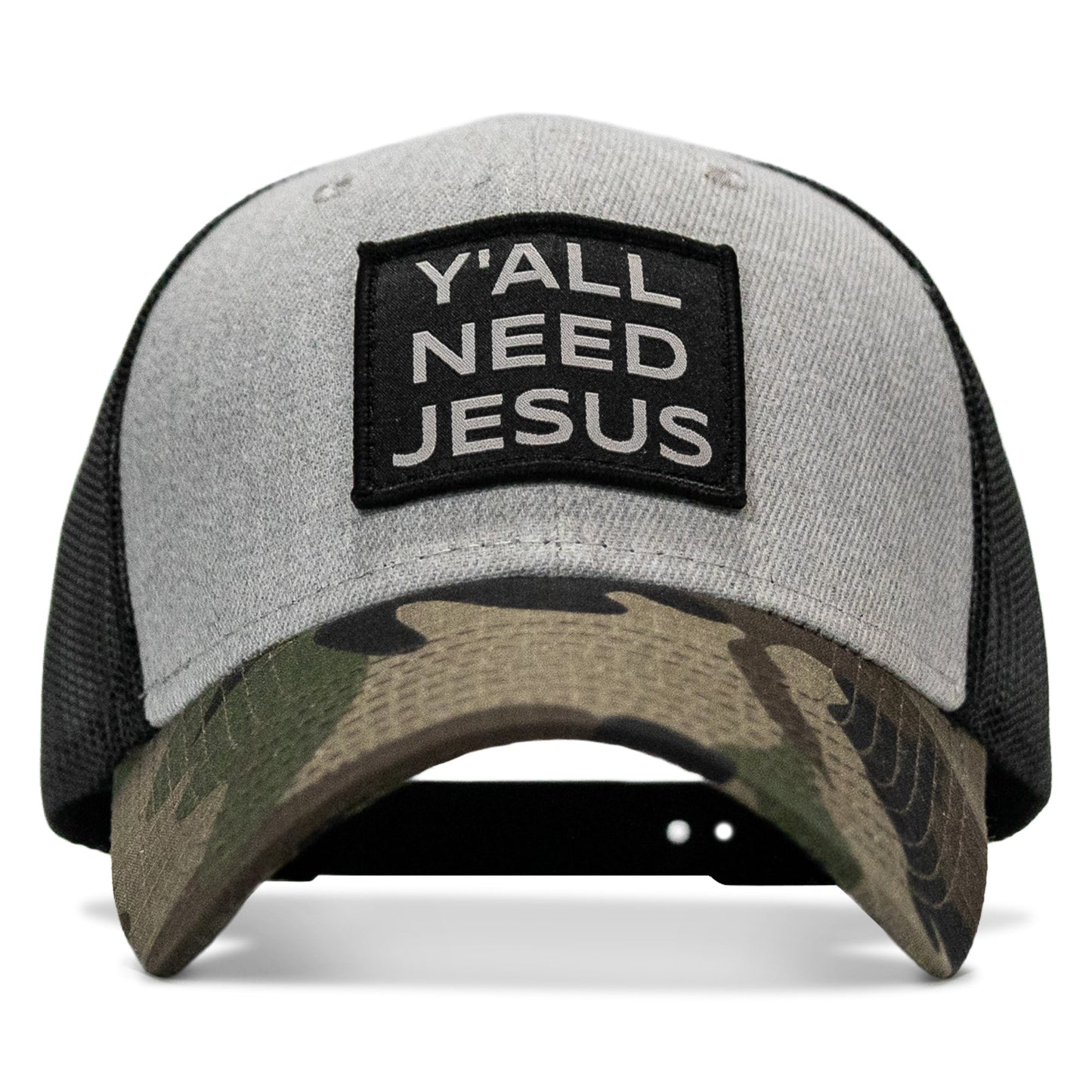 Y'all Need Jesus Patch Original Ripstop Snapback Hat