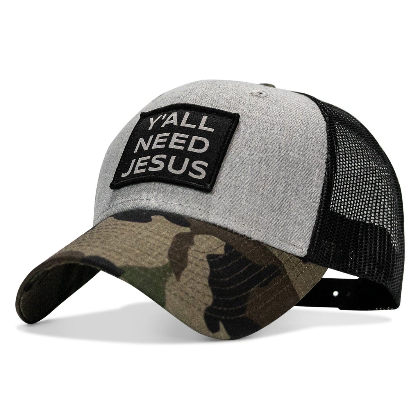 Y'all Need Jesus Patch Original Ripstop Snapback Hat