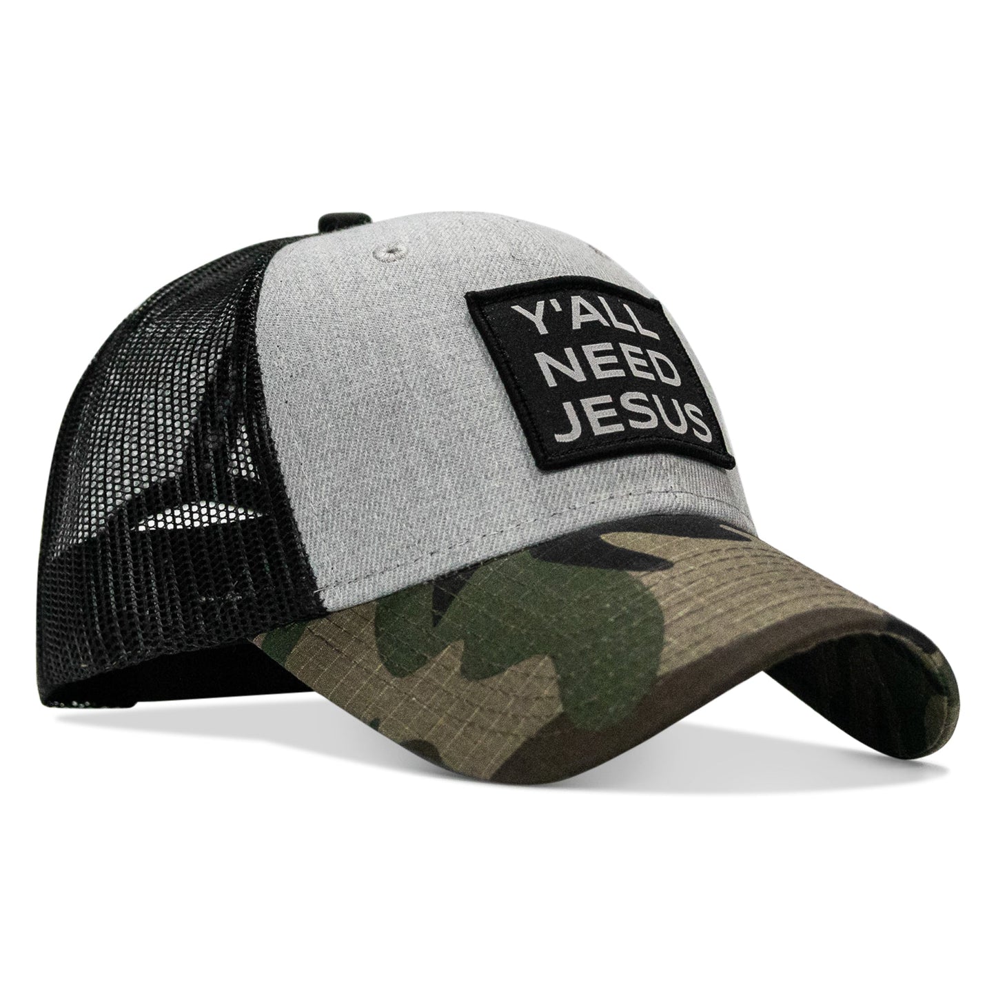 Y'all Need Jesus Patch Original Ripstop Snapback Hat