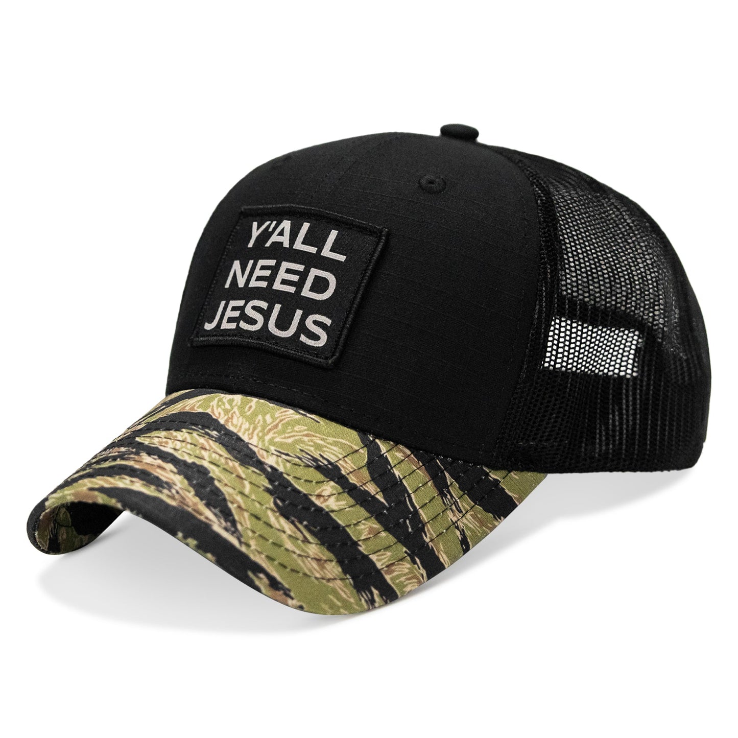 Y'all Need Jesus Patch Original Ripstop Snapback Hat