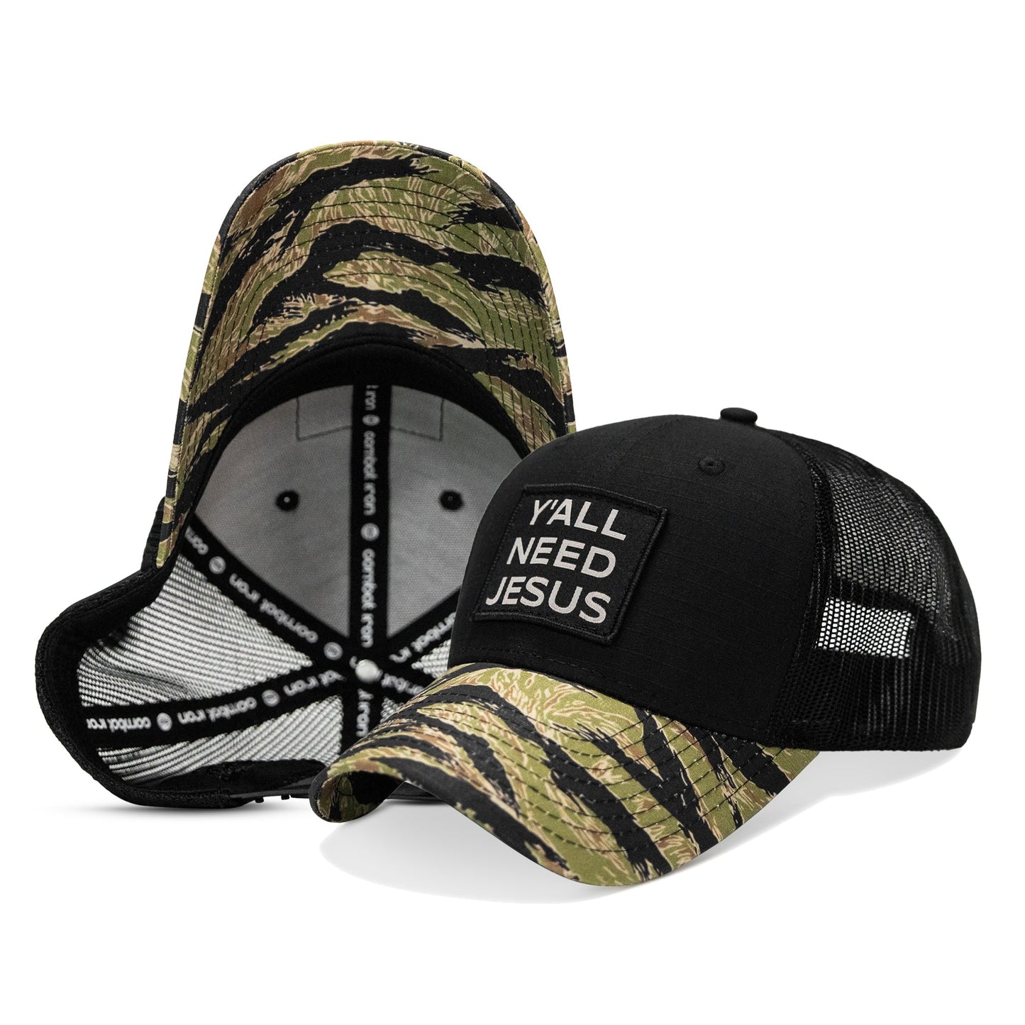 Y'all Need Jesus Patch Original Ripstop Snapback Hat