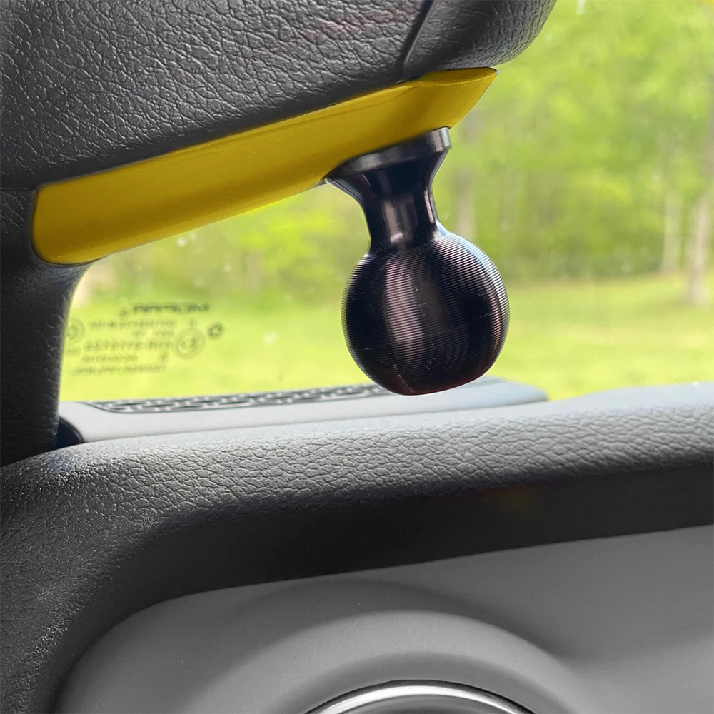 A-Pillar Ball Mount Solution for 2024+ Jeep Wrangler JL & Jeep Gladiator