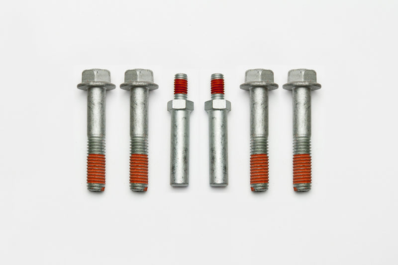 Wilwood bolt kit 1/2-13X2.75 LG hfcs silver epoxy 1193-S 4PK W/STEERING stop