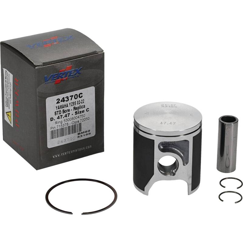 Vertex Piston 02-24 Yamaha YZ 85 85cc Cast Replica Piston Kit