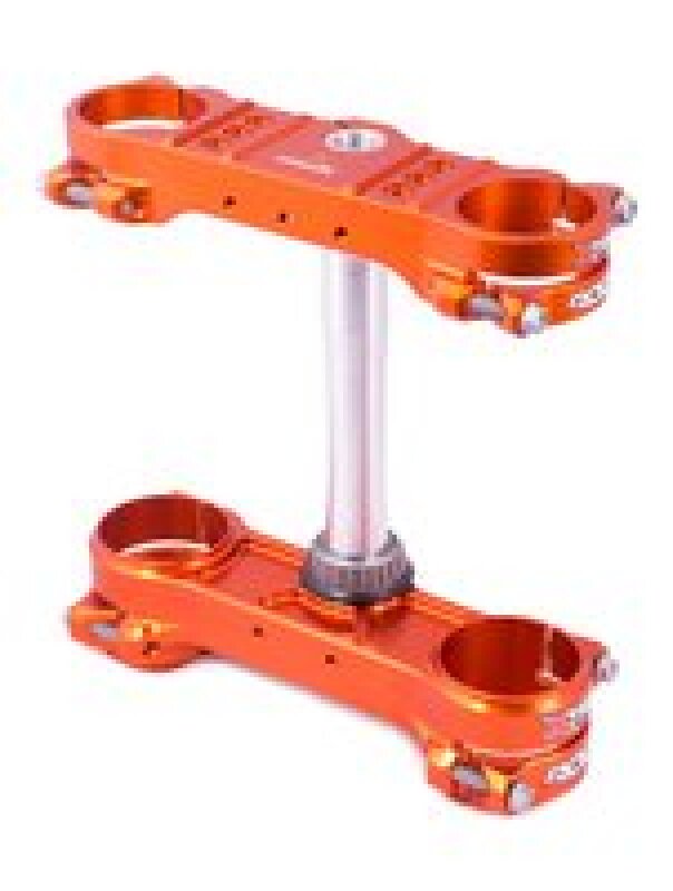 XTrig  13-22 KTM 125-500 / GasGas/ Husqvarna ROCS Tech Triple Clamp 22 mm. Offset M12 - Orange