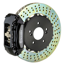 Load image into Gallery viewer, Brembo 02-07 RSX Front GT BBK 4 Piston Cast 2pc 328x28 2pc Rotor Drilled-Black