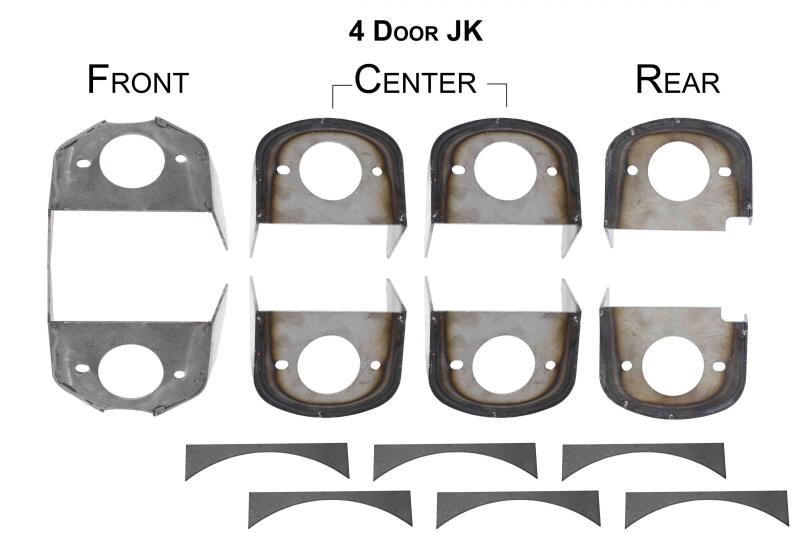 Rust Buster 2007-2018 Jeep Wrangler 4-Door Frame Body Mounts