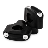 Burly Brand Reaper Riser Clamp 2-Bolt 1-1/2in Tall for 1in Bar, Set - Texture Black