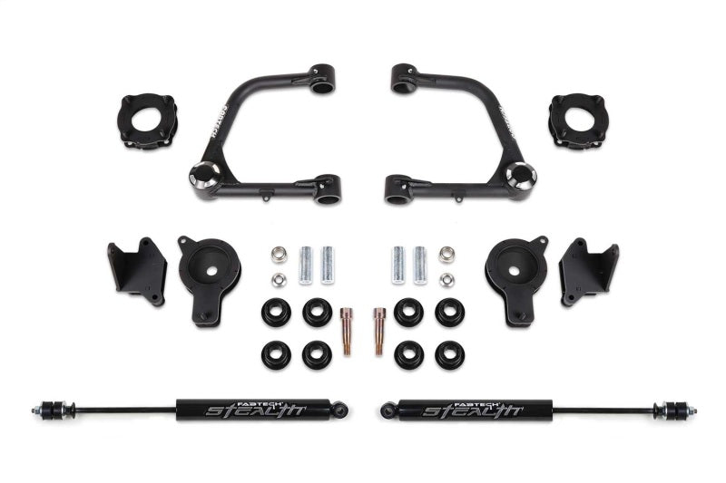Fabtech 2022 Tundra 4WD 3in UCA Kit w/Uniballs & Fr Shk Spcrs & Rr Air Bag Spcrs & Rr Stealth Shock