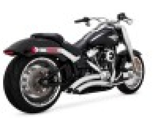 Vance & Hines 25-26 Harley Davidson Gen 2 M8 Wide Tire Softail Big Radius Exhaust System - Chrome