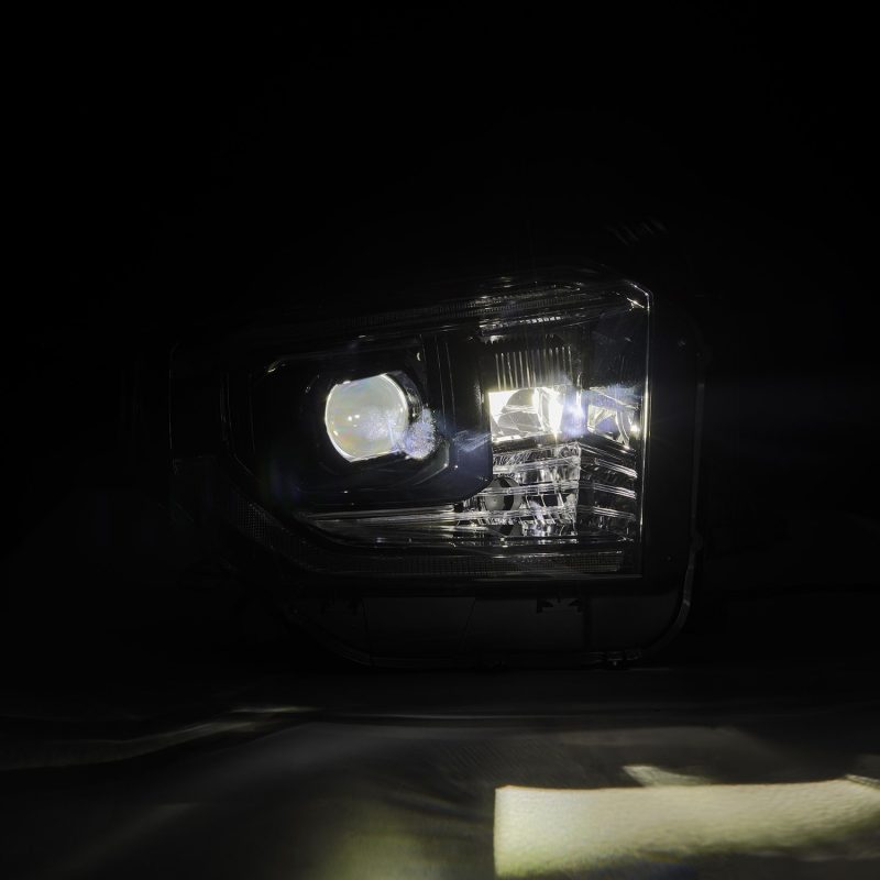 AlphaRex 14-21 Toyota Tundra MK II LUXX-Series LED Projector Headlights Alpha-Black