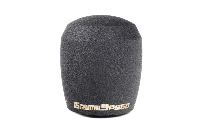 GrimmSpeed Stubby Shift Knob Stainless Steel Black - M12x1.25