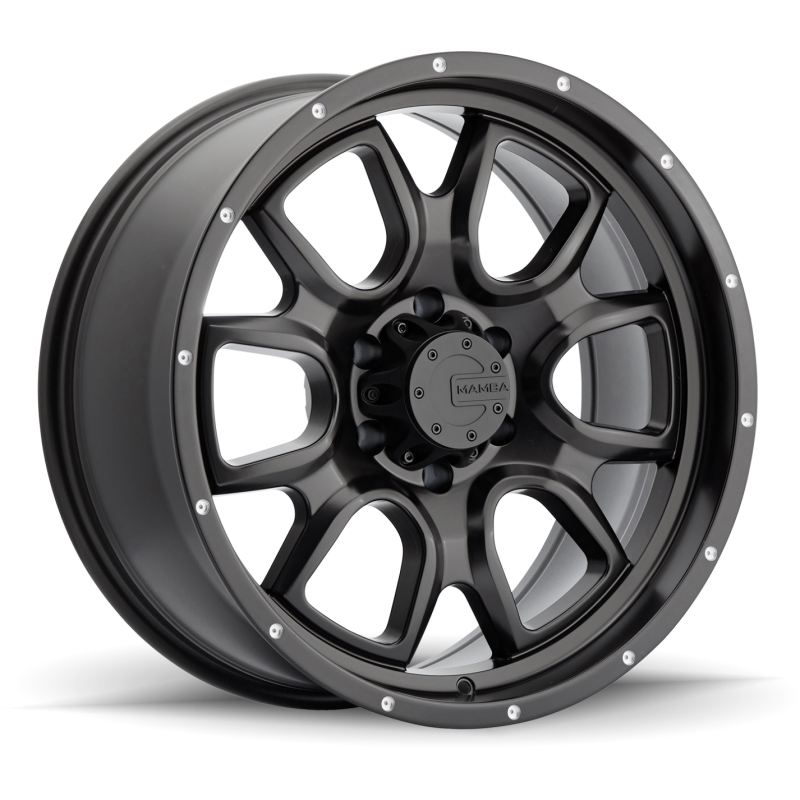 Mamba M19 17x9 6x139.7 ET12 Matte Black w/ Drill Holes