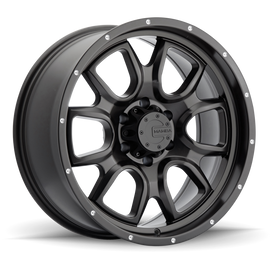 Mamba M19 17x9 6x139.7 ET12 Matte Black w/ Drill Holes