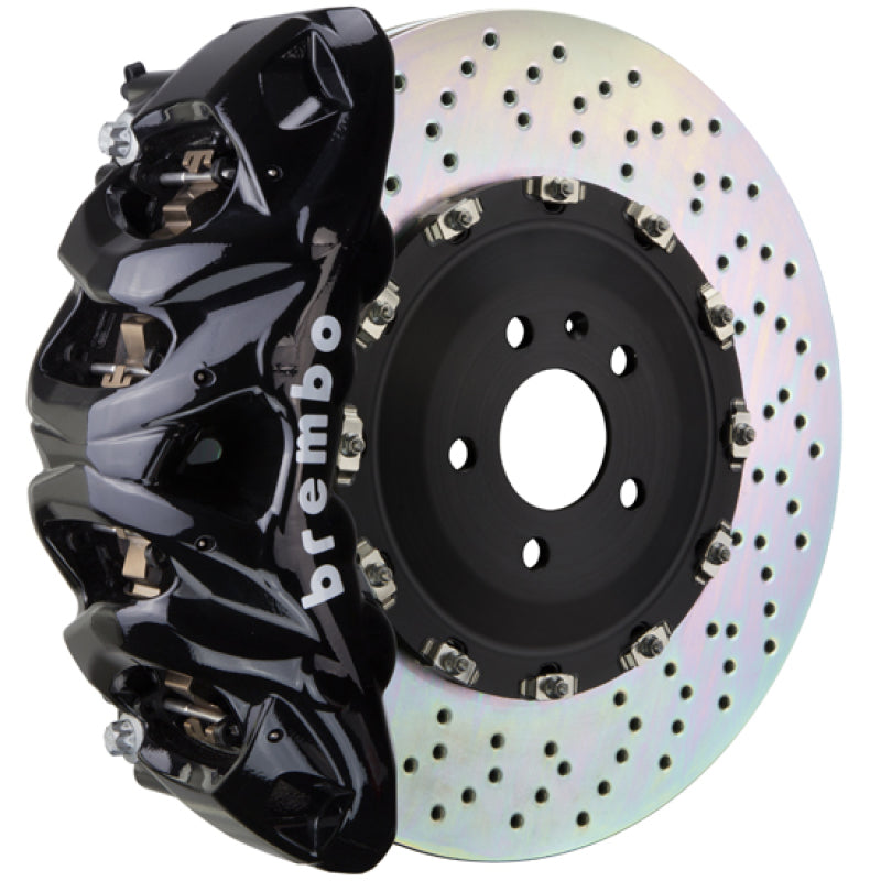 Brembo 05-11 G55 AMG Front GT BBK 8 Piston Cast 412x38 2pc Rotor Drilled-Black