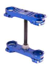 Load image into Gallery viewer, XTrig 03-19 Husqvarna TC 105/85/ KTM 85-105 SX ROCS Tech Triple Clamp 14 mm. Offset M12 - Blue