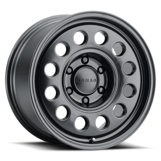 Nomad N501SB Convoy 16x8in / 5x130 BP / -10mm Offset / 84.1mm Bore - Satin Black Wheel