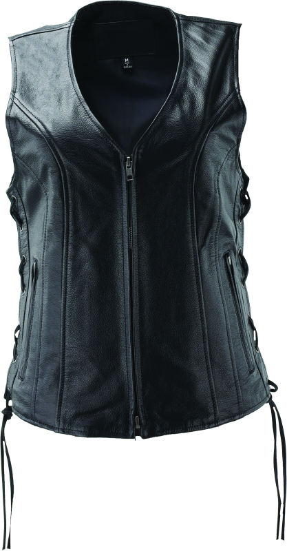 Kuryakyn Leather By River Road Sapphire Leather Vest Black Womens - 2XL