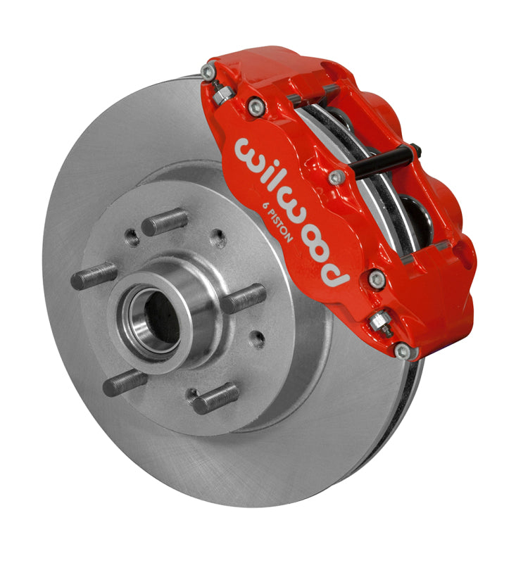 Wilwood kit front 60-63 GM C10 truck FNSL6R 11.86 rotor red