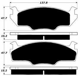 Porterfield Brake Pads for 1983 VOLKSWAGEN RABBIT Convertible
