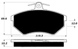 Porterfield Brake Pads for 1986 VOLKSWAGEN SCIROCCO 16 VALVE