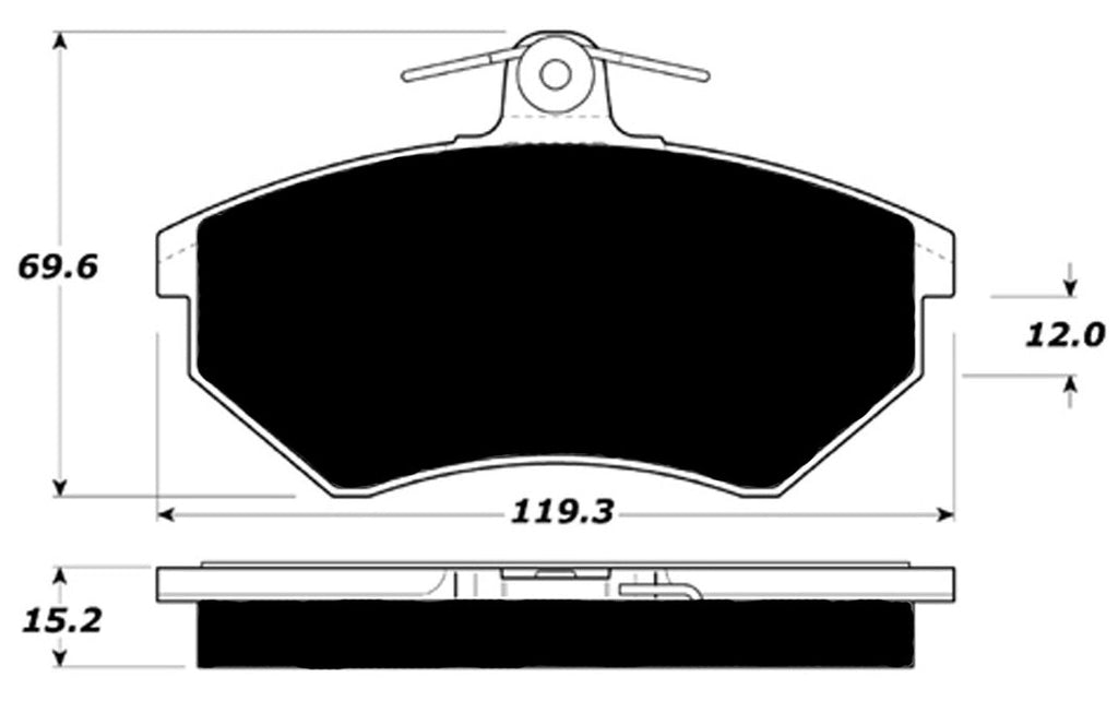 Porterfield Brake Pads for 1986 VOLKSWAGEN SCIROCCO 16 VALVE