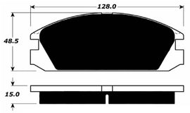 Porterfield Brake Pads for 1989 ACURA INTEGRA