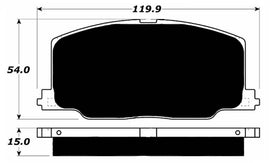 Porterfield Brake Pads for 1989 LEXUS ES 250