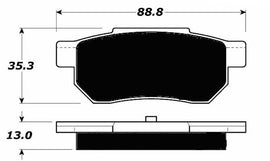Porterfield Brake Pads for 1994 HONDA CIVIC Sedan EX w/ ABS