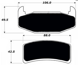 Porterfield Brake Pads for 1988 OLDSMOBILE CUTLASS SUPREME FWD