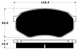 Porterfield Brake Pads for 1987 MITSUBISHI Starion