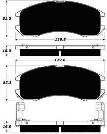 Porterfield Brake Pads for 1991 FORD PROBE R/Disc