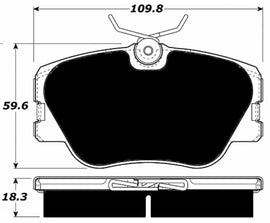 Porterfield Brake Pads for 1991 MERCEDES-BENZ 300E w/o ASR exc. 4MATIC