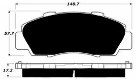 Porterfield Brake Pads for 1992 ACURA NSX