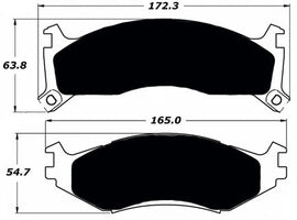 Porterfield Brake Pads for 1991 DODGE SPIRIT R/Disc 14