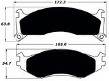Porterfield Brake Pads for 1991 DODGE DAYTONA - R/Drum Brakes 14