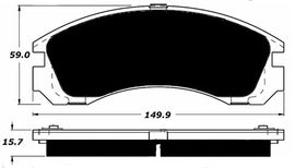 Porterfield Brake Pads for 1990 MITSUBISHI 3000 GT-SL