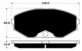 Porterfield Brake Pads for 1994 INFINITI J30