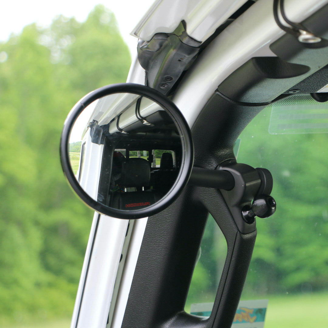 A-Pillar Single Side Mirror For 2024+ Jeep Wrangler JL & Gladiator - CMM Offroad