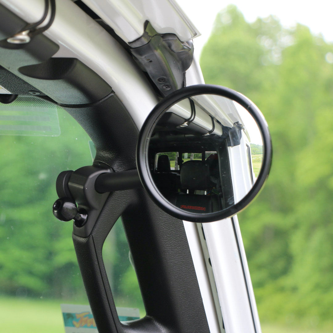 A-Pillar Single Side Mirror For 2024+ Jeep Wrangler JL & Gladiator - CMM Offroad