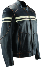 Load image into Gallery viewer, Kuryakyn Leather By River Road Hoodlum Vintage Leather Jacket Black - Small