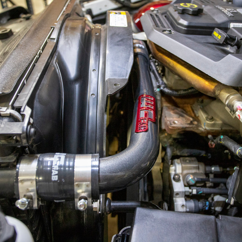 Wehrli 10-18 Cummins 6.7L Upper Coolant Pipe - Cat Yellow