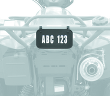 Load image into Gallery viewer, Quadboss ATV License Plate Kit - Black