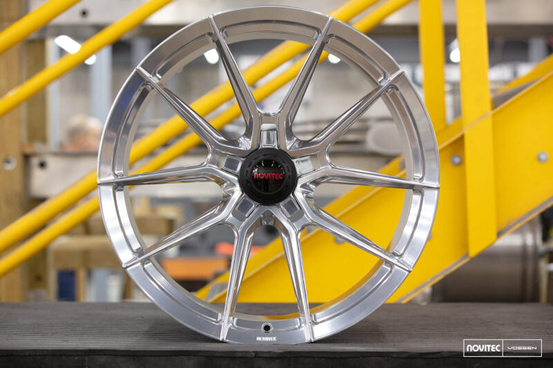 Vossen x Novitec NF10 20x9in - 5x114.3 BP - ET39 - Brushed Gloss Clear Maserati MC20 Front Wheel