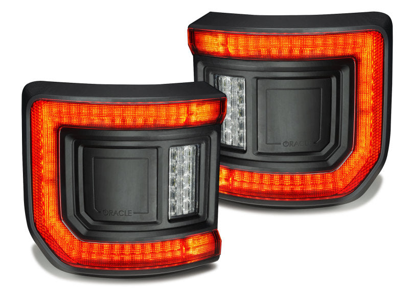 Jeep Gladiator JT in bright light showcasing ORACLE Lighting Flush Mount LED Tail Lights.
