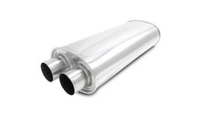 Load image into Gallery viewer, Vibrant Streetpower Oval Muffler 2.50in Dual Inlet/Outlet 18in Body Length