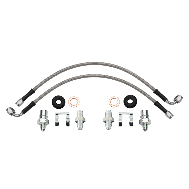 Wilwood flexline kit 16IN. 90 deg -3 male to M10-1.0 BF M10-1.0 banjo