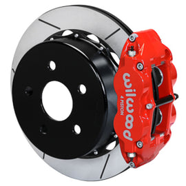 Wilwood 07-18 Jeep Wrangler Narrow Superlite 4R Rear Brake Kit Slotted 13.50in Rotor w/Lines - Red