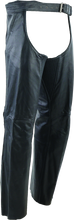 Load image into Gallery viewer, Kuryakyn Leather By River Road Plains Leather Chaps Black - Large